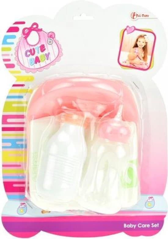 Toi-toys potje, drinkfles en luier voor babypop meisjes