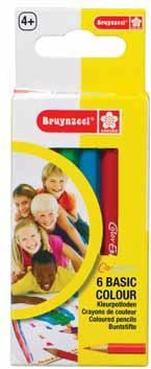 Bruynzeel mini kleurpotloden 6 stuks