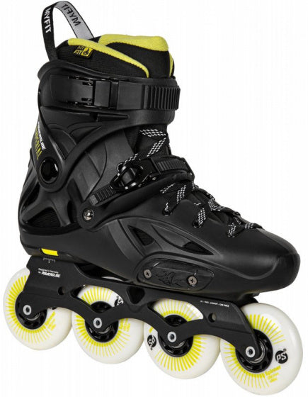 Powerslide Inline skates Imperial One 88A hardboot zwart mt 45 46