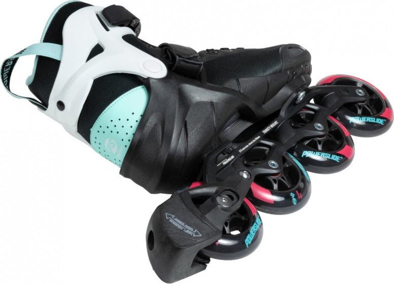 Powerslide Inline skates Radon Teal 90 softboot 83A zwart mt 38