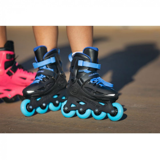 Powerslide One Stargaze inlineskates 85A zwart blauw maat 37 40