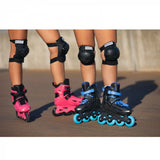 Powerslide One Stargaze inlineskates 85A zwart blauw maat 29 32