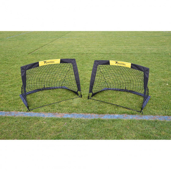 Precision training Mini-voetbaldoelen 91,4 cm polyester zwart 2 stuks