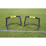 Precision training Mini-voetbaldoelen 91,4 cm polyester zwart 2 stuks