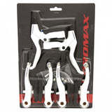 Promax Remset V-brake met remgrepen aluminium wit