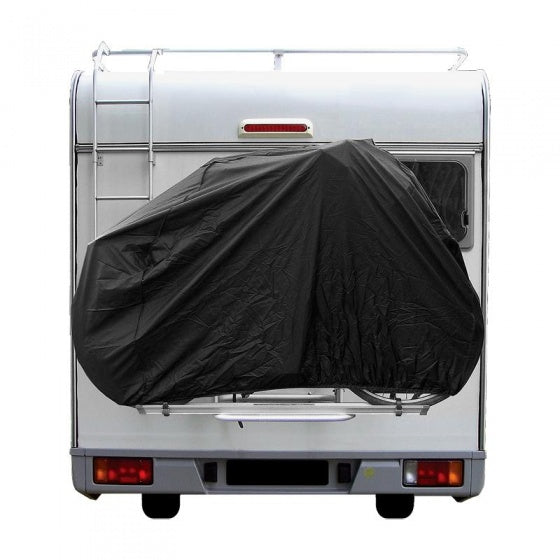 ProPlus Fietshoes - Beschermhoes voor 2 fietsen, zwart, waterafstotend, 150x74x122 cm