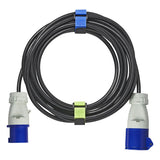 Proplus Kabelbinders klittenband 8 stuks blauw groen