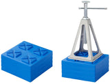 Proplus Onderlegplaten stapelbaar max. 1250 kg blauw 4 stuks