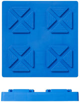 Proplus Onderlegplaten stapelbaar max. 1250 kg blauw 4 stuks