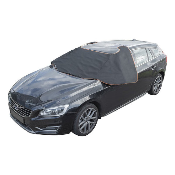Proplus Raamafdekking 298 x 94 cm met magneten grijs zwart
