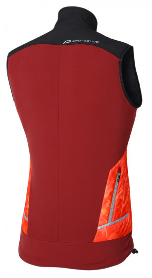 Protective Bodywarmer P-Painted Bird dames polyester rood mt 46