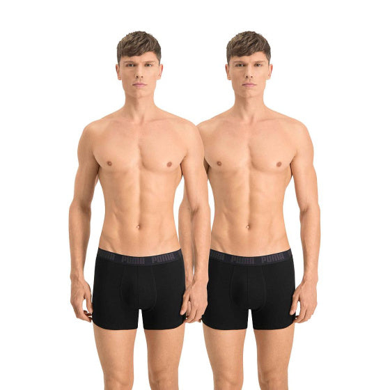 Puma Basic Boxershort Heren (Pack of 2) Zwart maat XL