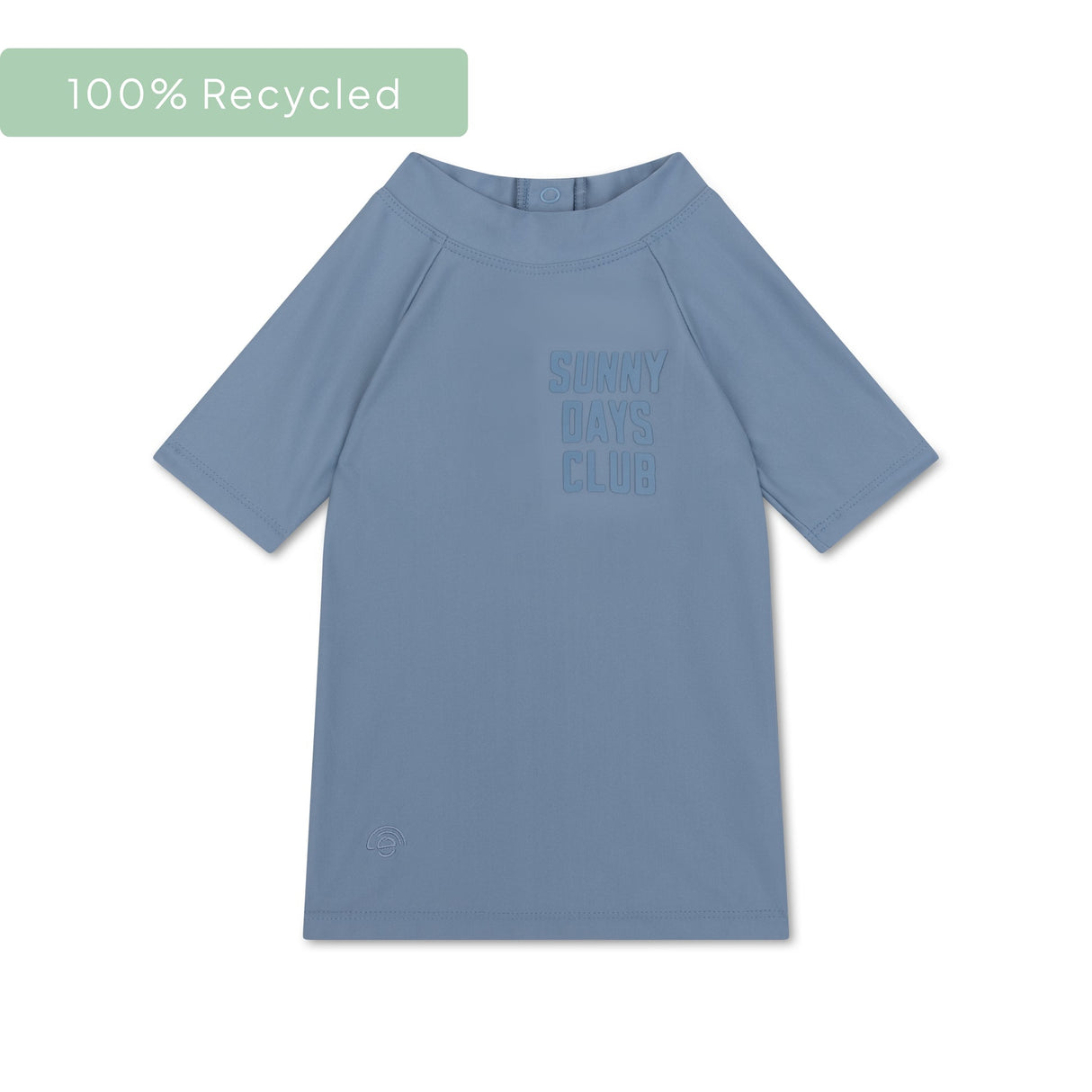 Zuivere tonen | blauw uv zwemshirt met korte mouwen