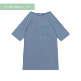 Zuivere tonen | blauw uv zwemshirt met korte mouwen