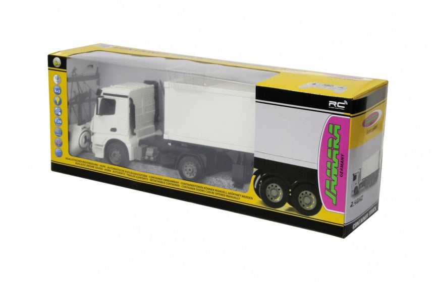 Jamara RC Mercedes-Benz Arocs containertruck 2,4 Ghz wit 1:20