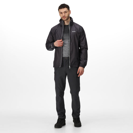 Regatta Lyle IV regenjas capuchon heren grijs maat XL