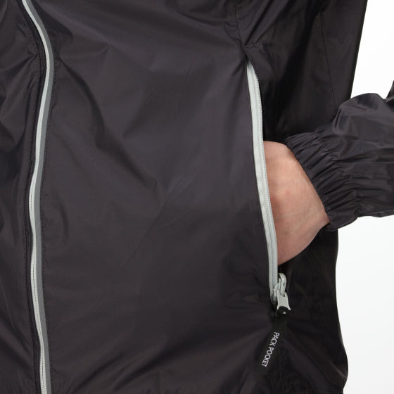 Regatta Lyle IV regenjas capuchon heren grijs maat XL