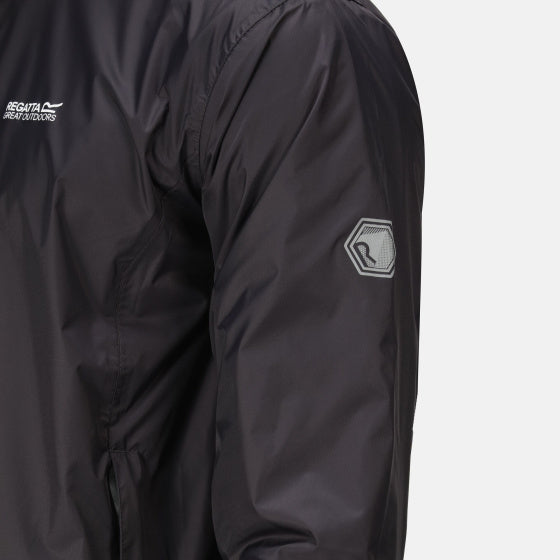 Regatta Lyle IV regenjas capuchon heren grijs maat XL