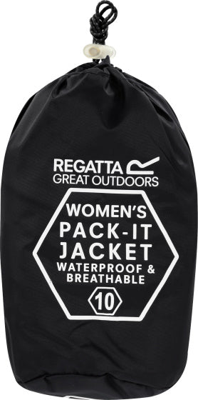 Regatta Pack-It III regenjack dames zwart maat XXL