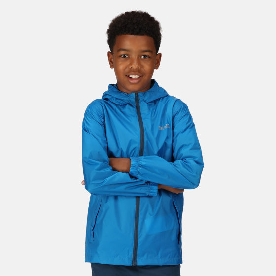Regatta Pack It III regenjas jongens blauw maat 7-8 jaar