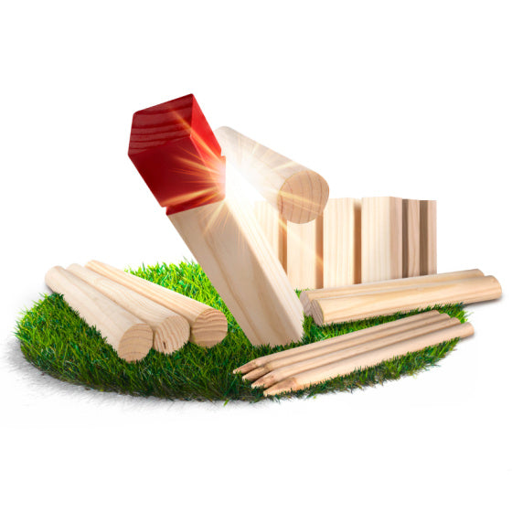 Grasshopper 4-in-1 Houten Garden Games Kubb Domino Jenga