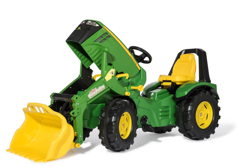 Rolly toys Premium John Deere X-Trac 8400R met voorlader groen