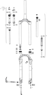 Rockshox verende voorvork judy gold rl 27,5 susp.fork rs judy gold rl 120mm oneloc black