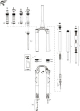 Rockshox verende voorvork recon silver rl 29 susp.fork rs recon sil.rl 1,5 to 1 1 8 black