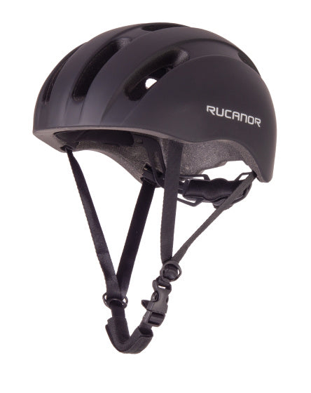 Rucanor City Flow Fietshelm Verstelbaar Zwart Maat 55-58 cm (M)