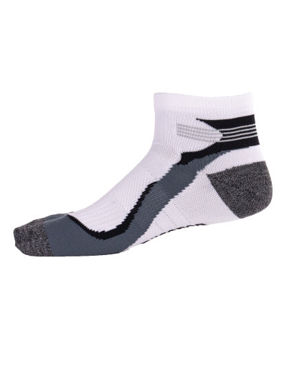 Rucanor Hardloopsokken kort 2-pack wit grijs maat 39-42