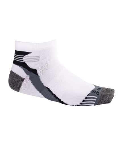Rucanor Hardloopsokken kort 2-pack wit grijs maat 39-42