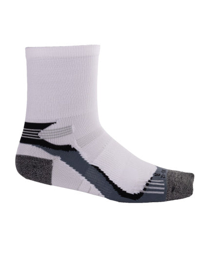 Rucanor Hardloopsokken lang 2-pack wit grijs maat 43-46