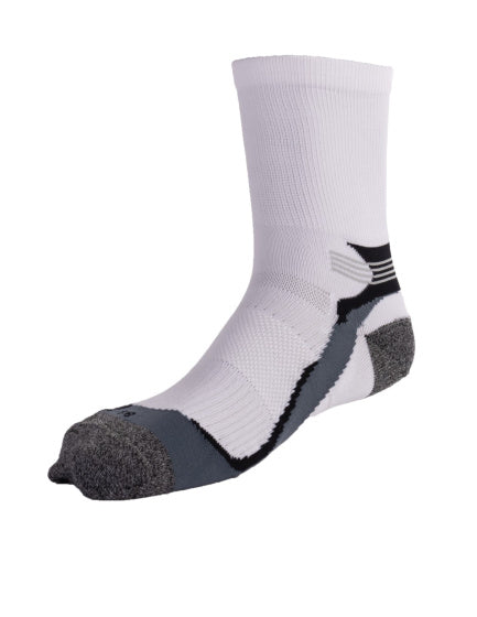 Rucanor Hardloopsokken lang 2-pack wit grijs maat 43-46