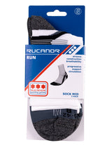 Rucanor Hardloopsokken lang 2-pack wit grijs maat 43-46