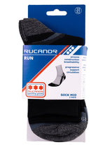 Rucanor Hardloopsokken lang 2-pack zwart maat 43-46