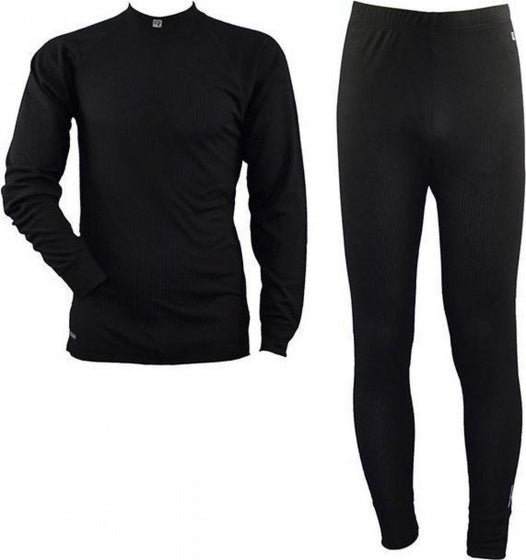 Rucanor Thermosuit Montana II heren polyester zwart 2-delig mt L
