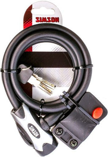 Simson Kabelslot Regular XL - 10x150cm - Zwart - Geen ART - Fiets