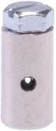 schroefnippels 15 x 8 mm zilver 2 stuks