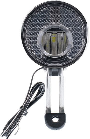 Simson voorvorkkoplamp Truss E-bike zwart op kaart