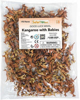 Safari Kangoeroes speelset 2,5 cm bruin 192-delig