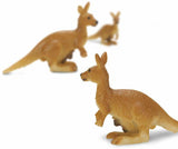 Safari Kangoeroes speelset 2,5 cm bruin 192-delig