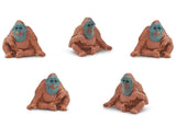 Safari Orang-oetan speelset 2,5 cm bruin 192-delig