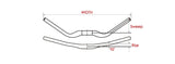 Stuurbocht Satori Noirette 31.8Mm Matzwart 630Mm (E-Bike)