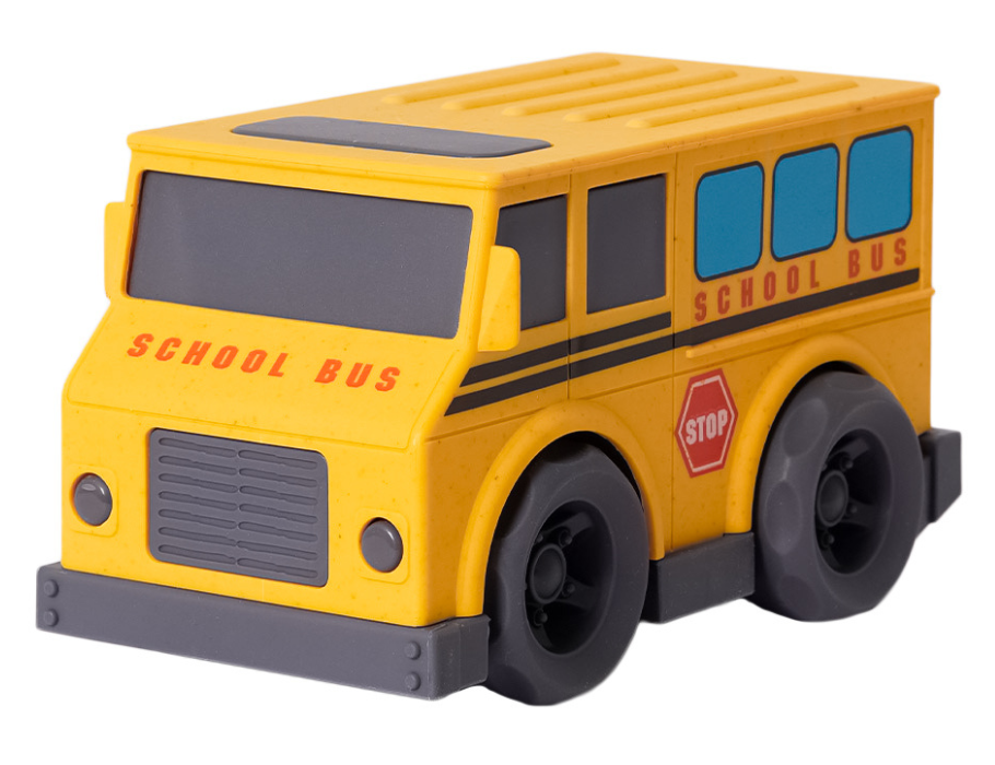 Bio speelgoed bioplastic schoolbus