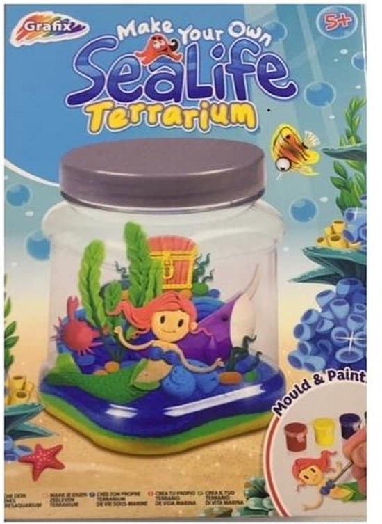 Bongers speelgoed grafix maak je eigen sealife terrarium met zeemeermin