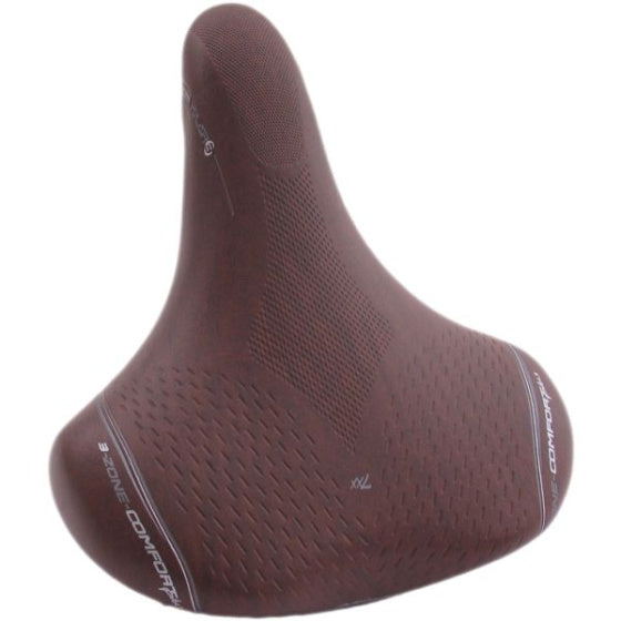 Zadel Volare BigCity XXL elastomeer - bruin