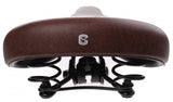 Selle comfort Comfort zadel City Foam bruin. Vacuum gesealed, inclusief strop (werkplaatsverpakking).