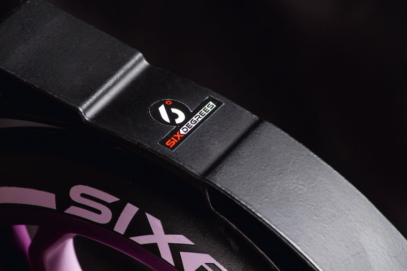 Six degrees 2-wiel Step Opvouwbaar Voetrem Lila Wit