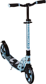 Six degrees 2-wiel Step Opvouwbaar Voetrem Pastelblauw Zwart