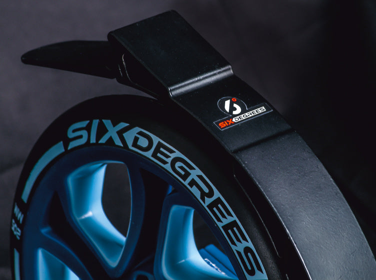 Six degrees 2-wiel Step Opvouwbaar Voetrem Jeansblauw Wit